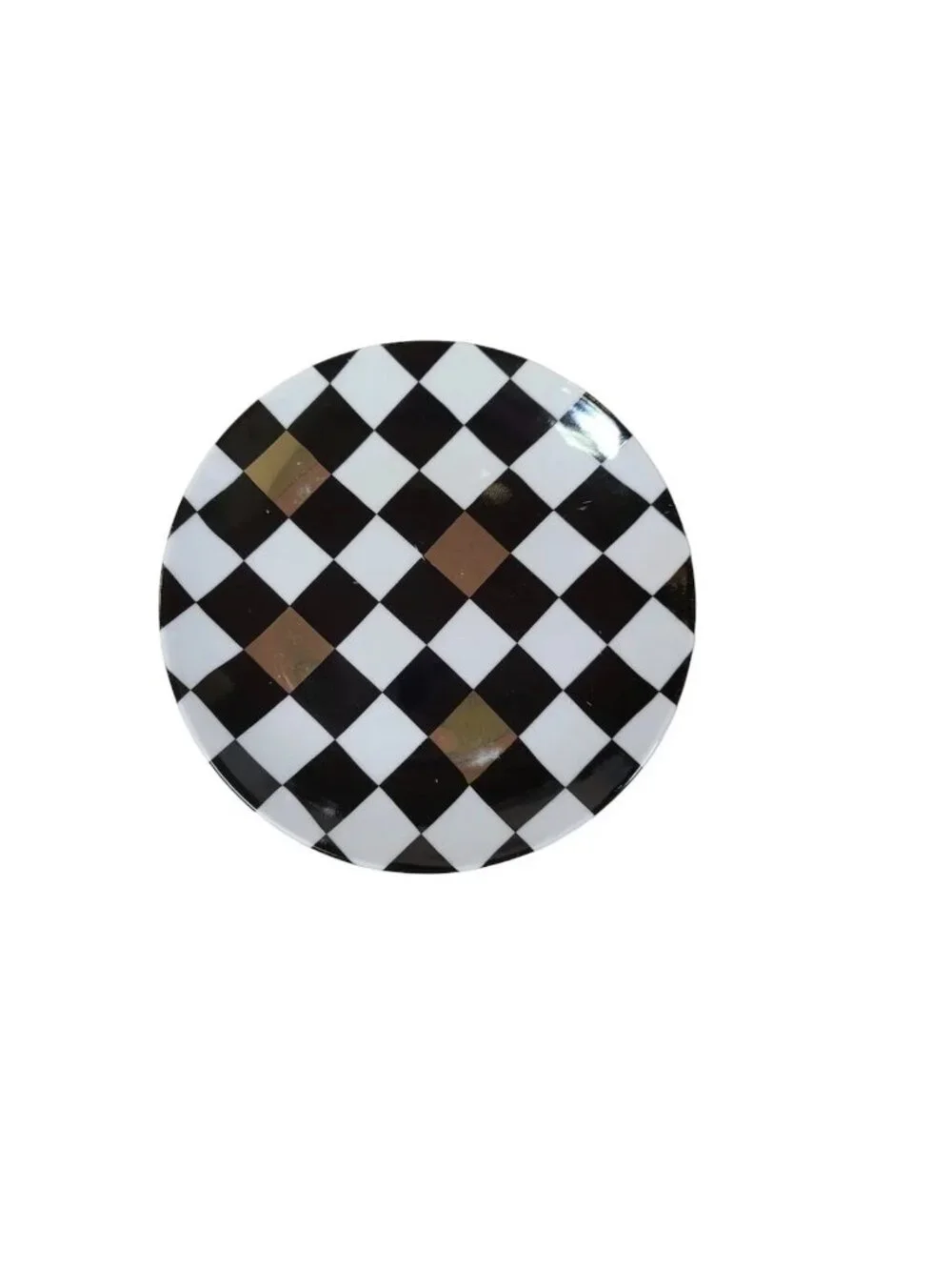 Pai Designer Geometric Patterned Dessert Plates Contemporary Art Deco